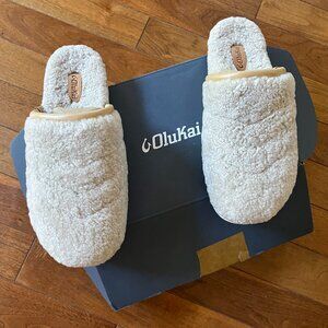NWT Women's OluKai Pupu Mua Soft Mule Slippers, Sz 11